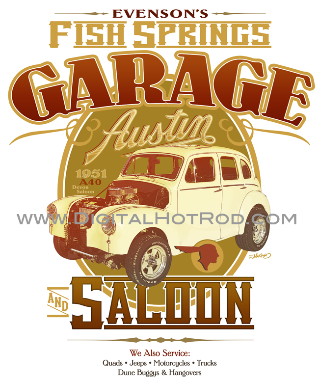 Austin Garage & Saloon T-Shirt